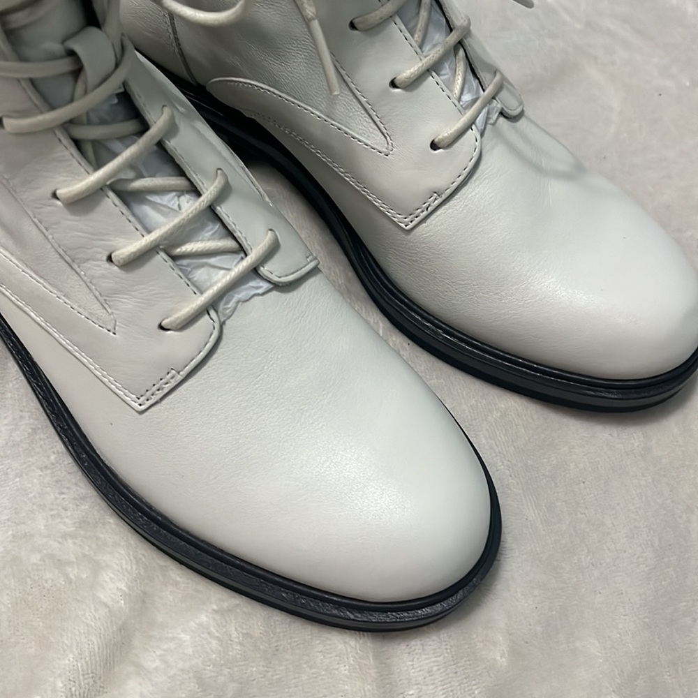 NIB: RAG & BONE Women’s Slayton Leather Lace Up Boot, Antique White Sz 7 (37 EU) - Picture 14 of 15